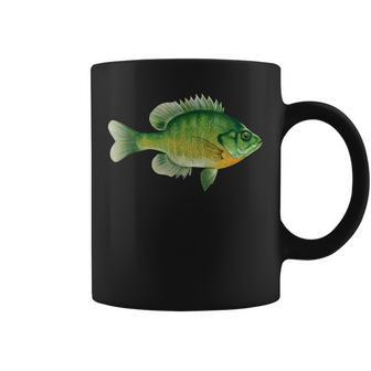 Bluegill Fishing Illustration Bream Freshwater Fish Graphic Coffee Mug | Mazezy
