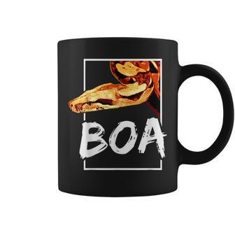 Boa Constrictor Snake Keeper Reptile Fan Geometric Coffee Mug | Mazezy