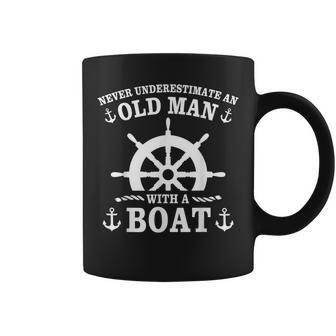 Boat Sailing Motorboat Undergears Man Captain Coffee Mug | Mazezy
