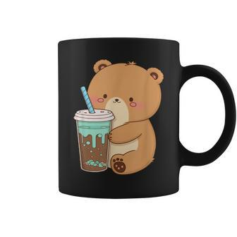 Boba Tea Bear Bubble Milk Kawaii Cute Anime Aesthetic Gifts For Bear Lovers Funny Gifts Coffee Mug | Mazezy