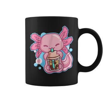Boba Tea Bubble Tea Milk Tea Anime Axolotl Coffee Mug | Mazezy