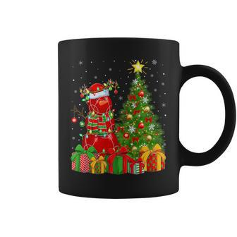 Bocce Ball Snowman Lights Xmas Tree Santa Bocce Christmas Coffee Mug | Mazezy