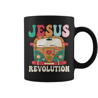 Boho Bus Jesus-Revolution Christian Faith Based Jesus Faith Funny Gifts Coffee Mug | Mazezy