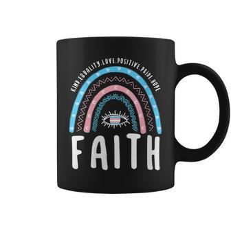 Boho Rainbow Faith Transgender Faith Funny Gifts Coffee Mug | Mazezy CA