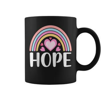 Boho Rainbow For Women Positive Sayings Faith Hope Faith Funny Gifts Coffee Mug | Mazezy