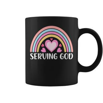 Boho Rainbow For Women Serving God Faith Christianity Faith Funny Gifts Coffee Mug | Mazezy