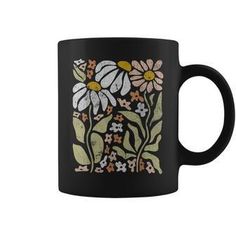 Boho Wildflowers Floral Nature Flower For Women Nature Lover Coffee Mug | Mazezy