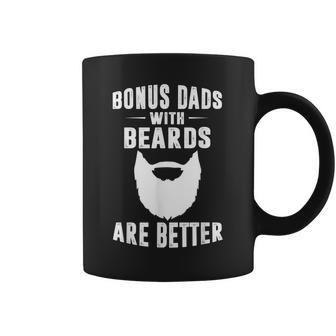 Bonus Dads With Beards Are Better Gift Funny Bonus Dad Gift For Mens Coffee Mug | Mazezy