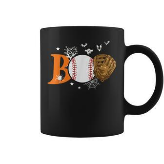 Boo Baseball Halloween Player Catcher Pitcher Spooky Season Coffee Mug - Thegiftio UK