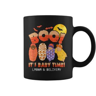 Boo It's Baby Time Labor & Delivery Nurse Halloween Coffee Mug - Monsterry DE