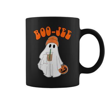 Boo Jee Cute Boo Ghost Boujee Retro Halloween Costume Coffee Mug - Seseable