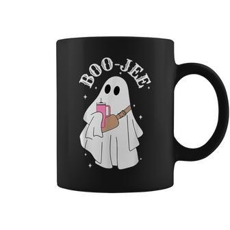 Boo-Jee Spooky Season Cute Ghost Halloween Costume Boujee Coffee Mug | Mazezy