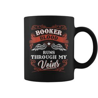 Booker Blood Runs Through My Veins Family Christmas Coffee Mug - Seseable