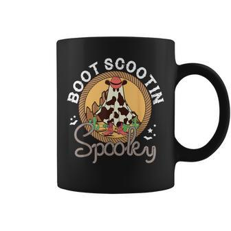 Boot Scootin Spooky Western Halloween Ghost Spooky Season Coffee Mug - Seseable