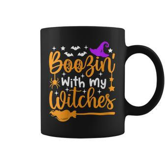Boozin With My Witches Witch Halloween Party Coffee Mug - Thegiftio UK