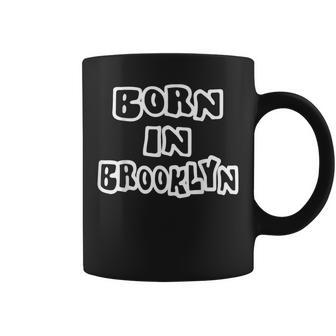 Born In Brooklyn Graffiti Bubble Letter Coffee Mug | Mazezy