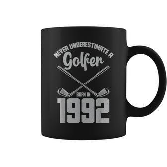 Born In 1992 Birthday Never Underestimate A Golfer Coffee Mug | Seseable UK
