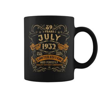 Born In July 1932 89Th Birthday Gift Party 89 Years Old Coffee Mug | Mazezy