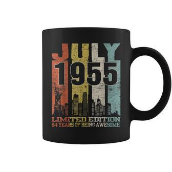 Born In July 1955 64Th Birthday Gift 64 Years Old Coffee Mug | Mazezy