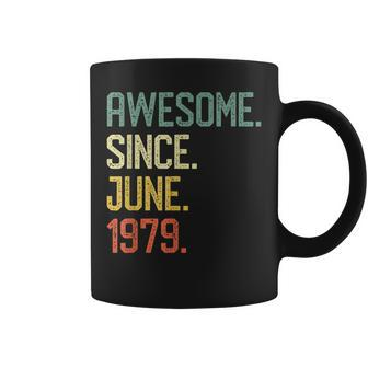 Born In June 1979 Vintage 40Th Birthday Gift Him Her Coffee Mug | Mazezy