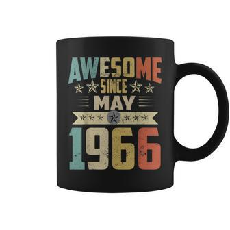 Born In May 1966 Birthday Awesome Since May 1966 Coffee Mug | Mazezy