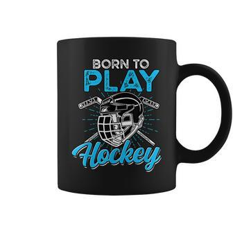 Born To Play Hockey - Boys And Girls Hockey Coffee Mug - Seseable