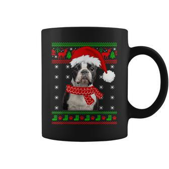 Boston Terrier Dog Ugly Sweater Christmas Puppy Dog Lover Coffee Mug | Mazezy