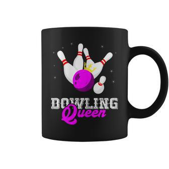 Bowling Queen Crown Bowler Bowling Team Strike Bowling Coffee Mug - Seseable