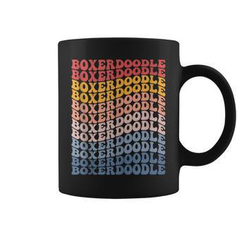 Boxerdoodle Groovy Retro Coffee Mug | Mazezy