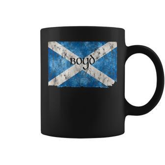 Boyd Scottish Clan Name Scotland Flag Graphic Boyd Funny Gifts Coffee Mug | Mazezy