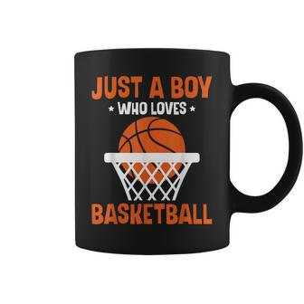 Boys Just A Boy Who Loves Basketball Bball Coffee Mug - Thegiftio UK