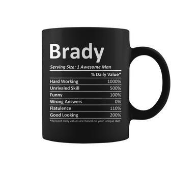 Brady Nutrition Funny Birthday Personalized Name Gift Idea Coffee Mug | Mazezy