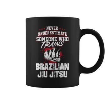 Brazilian Jiu Jitsu Never Underestimate Someone Coffee Mug - Seseable