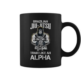 Brazilian Jiu Jitsu Train Like An Alpha Bjj Mix Martial Arts Coffee Mug | Mazezy