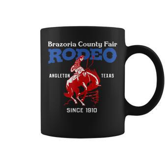 Brazoria County Fair Rodeo Angleton Tx Vintage Style Coffee Mug | Mazezy