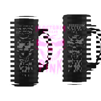 Breast Cancer Awareness Month Halloween Skull Pink Ribbon Coffee Mug - Thegiftio