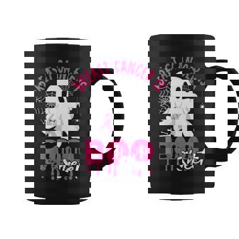 Breast Cancer Is Boo Sheet Breast Cancer Warrior Halloween Coffee Mug - Thegiftio