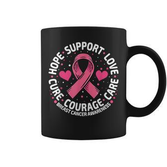 Breast Cancer Support Pink Ribbon Breast Cancer Awareness Coffee Mug - Seseable