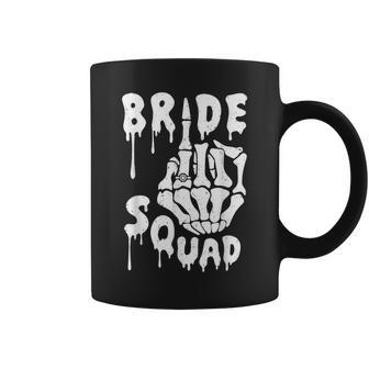 Bride Squad Skeleton Hand Halloween Bachelorette Party Coffee Mug - Thegiftio UK