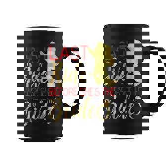 Bridesmaid Last Ride Bride Wedding Cowgirl Boots Pink Coffee Mug | Mazezy