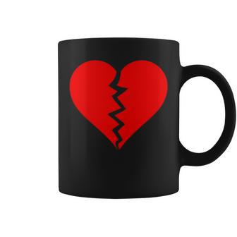 Broken Heart Heartbreak Heartbroken Break Coffee Mug - Seseable
