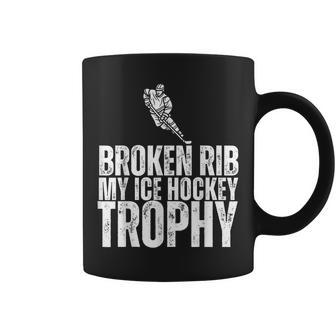 Broken Rib My Ice Hockey Trophy Injury Survivor Coffee Mug | Mazezy