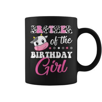 Brother Of The Birthday Girl Family Matching Farm Cow Coffee Mug - Thegiftio UK