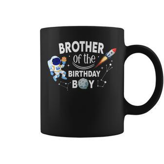 Brother Of The Birthday Boy Space Astronaut Birthday Family Coffee Mug - Seseable