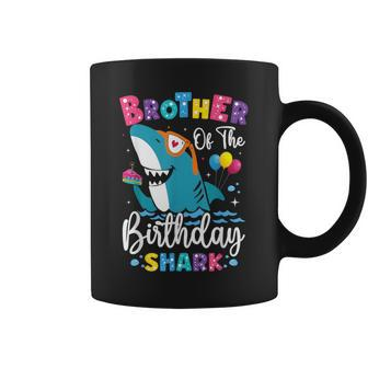 Brother Of The Shark Birthday Big Bro Matching Family Coffee Mug - Monsterry