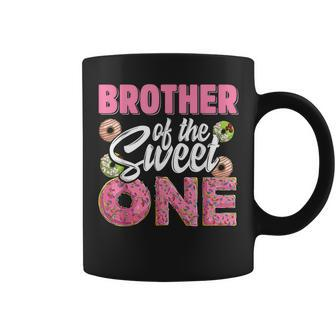Brother Of The Sweet One Birthday 1St B-Day Donut One Party Coffee Mug | Mazezy DE