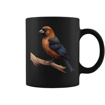 Brown Headed Cowbird Lover Illustration Coffee Mug | Mazezy