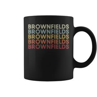 Brownfields Louisiana Brownfields La Retro Vintage Text Coffee Mug | Mazezy