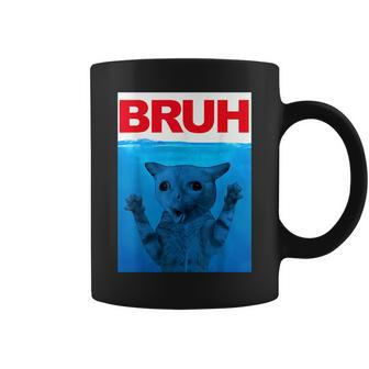 Bruh Meme Funny Saying Brother Greeting Ns Boys Bruh Cat Funny Gifts For Brothers Coffee Mug | Mazezy