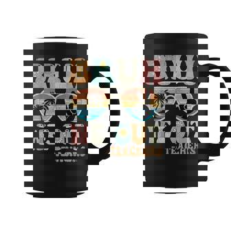 Bruh We Out Groovy Retro Teachers Happy Last Day Of School Coffee Mug | Mazezy
